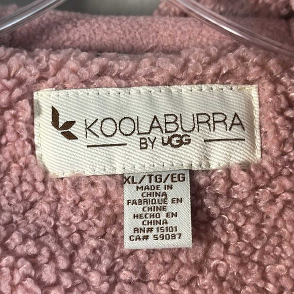 Kookaburra By Ugg Hood Cropped Sherpa Bomber Jacket Size XL - Picture 14 of 16